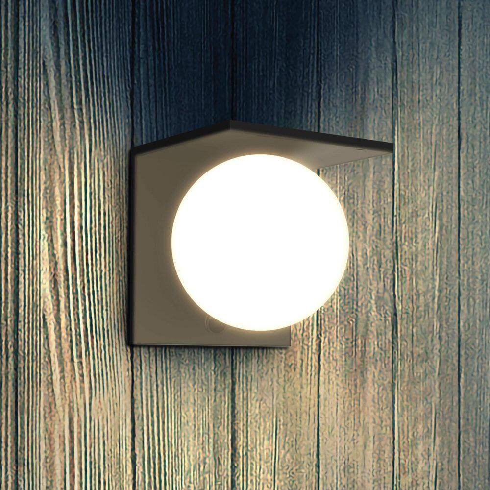 Solar Powered Wall Sconce Light 1.5W 1000 Lumens 4000K LED Anti-Glare Outdoor Security Lighting Black 1-Year Warranty price history on PriceWatchPro