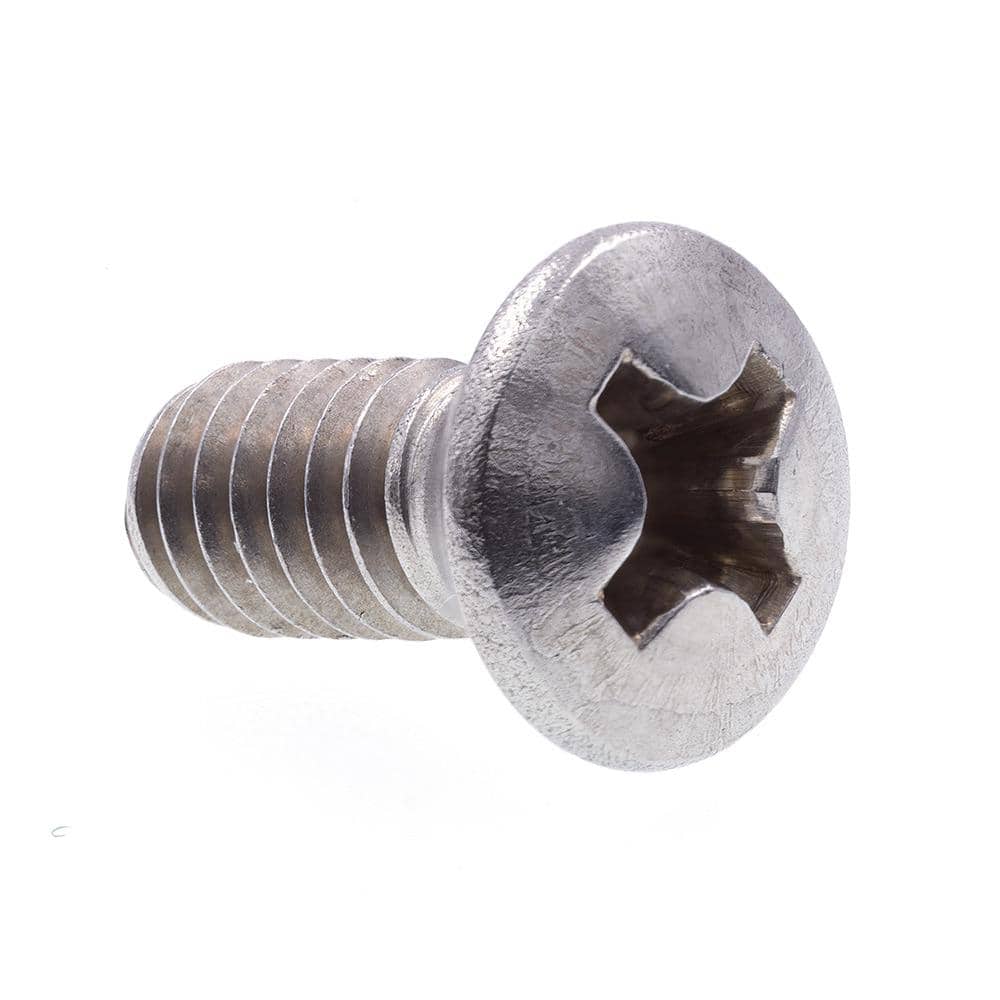 Viti Testa Ovale Phillips 10-32 X 3 Pollici - Acciaio Inox 18-8 - Confezione Da 25 Pezzi
