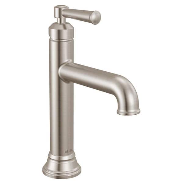Foundations Design Series Traditional Single Handle Single Hole Bathroom Sink Faucet in Stainless