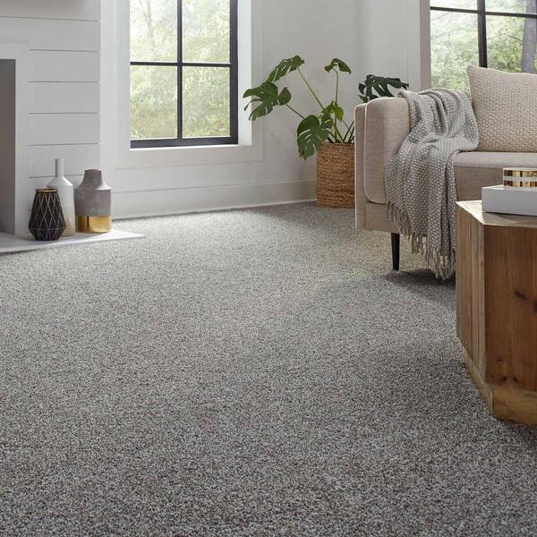 Lifeproof with Petproof Technology Barx I - Color Dorian Indoor Texture  Gray Carpet-0777D-27-12 - The Home Depot