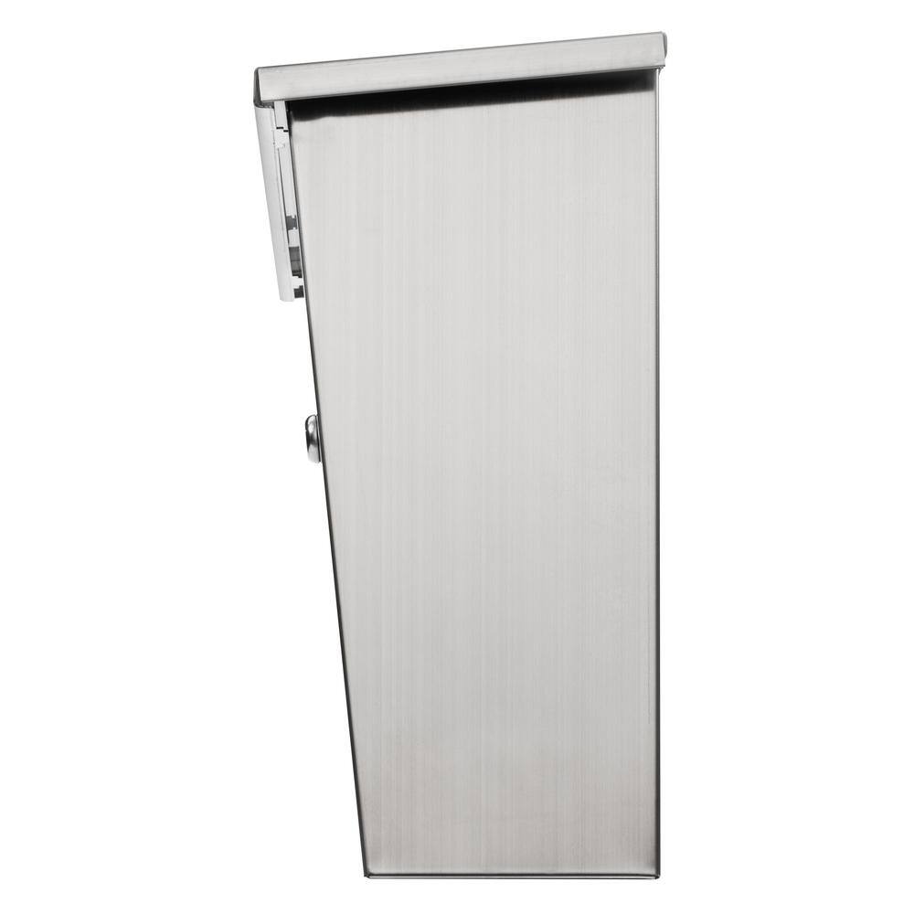 Maya Stainless Steel Lockable Wall Mount Mailbox, Medium