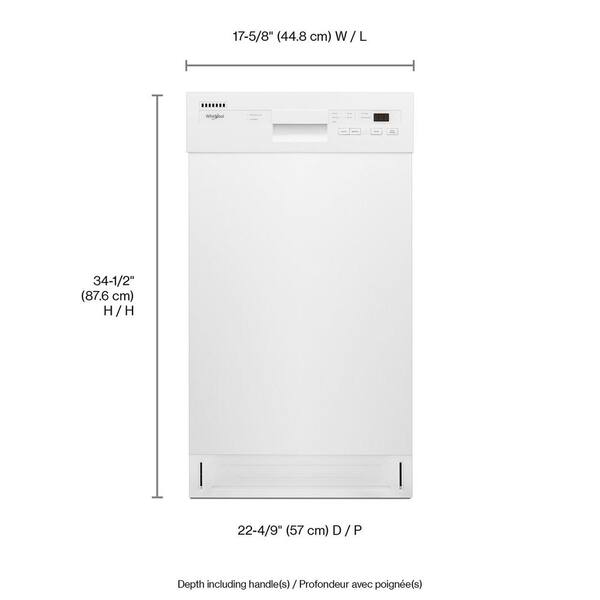 Whirlpool Dishwasher (WDPS5118PW) - White Whirlpool Dishwasher (WDPS5118PW) - White