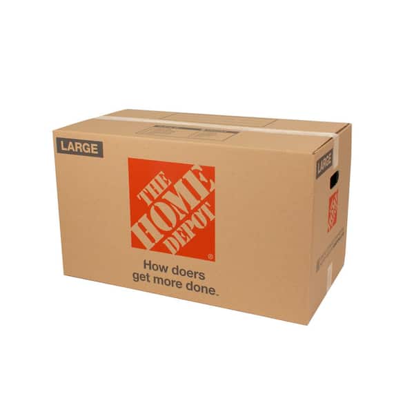 The Home Depot Large Moving Box 10 Pack 28 In L X 15 In W X 16 In D Lrgbox10 The Home Depot