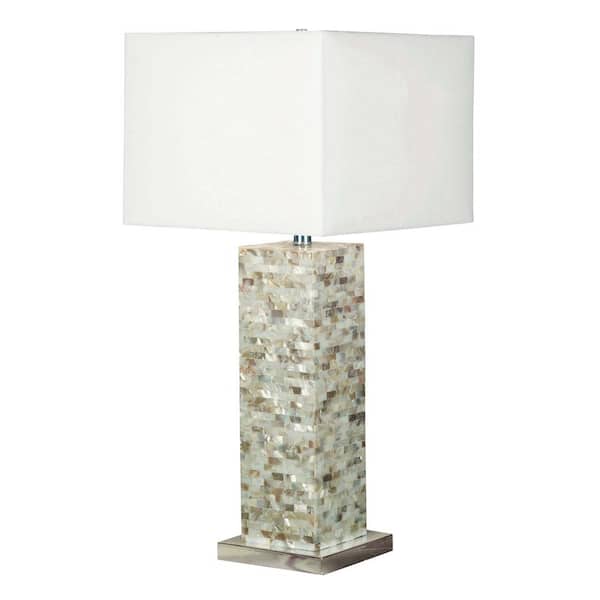 Pearl Table Lamp 32025mop, Mother Of Pearl Table Lamp Shade