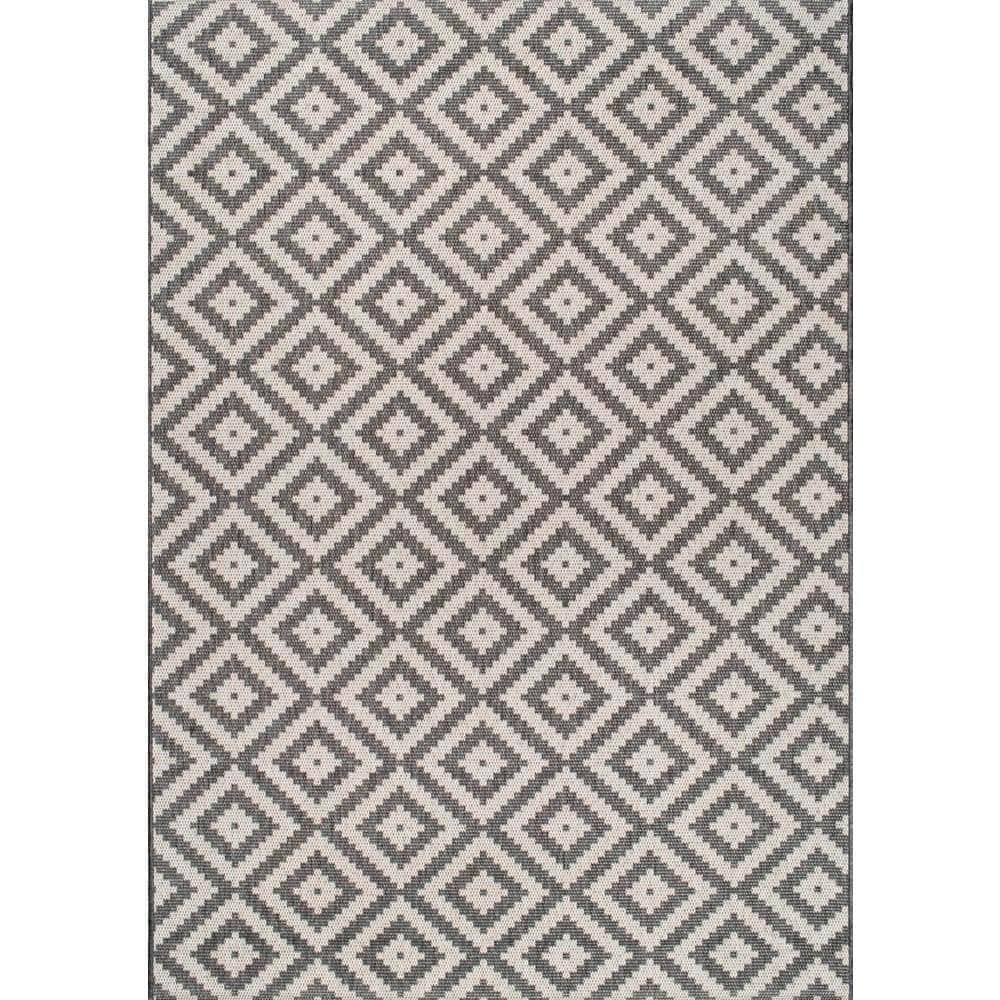 nuLOOM Marybelle Tribal Diamond Gray 8 ft. x 11 ft. Indoor/Outdoor Patio  Area Rug OWDN20A-760109 - The Home Depot