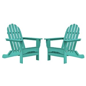 Icon Aruba Recycled Plastic Folding Adirondack Chair (2-Pack)