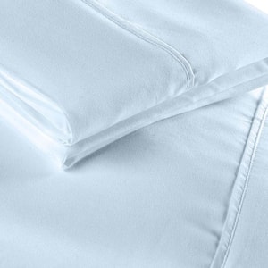 Luxury 100% Modal Encased Pillowcases Sateen Light Blue Standard (Set of 2)