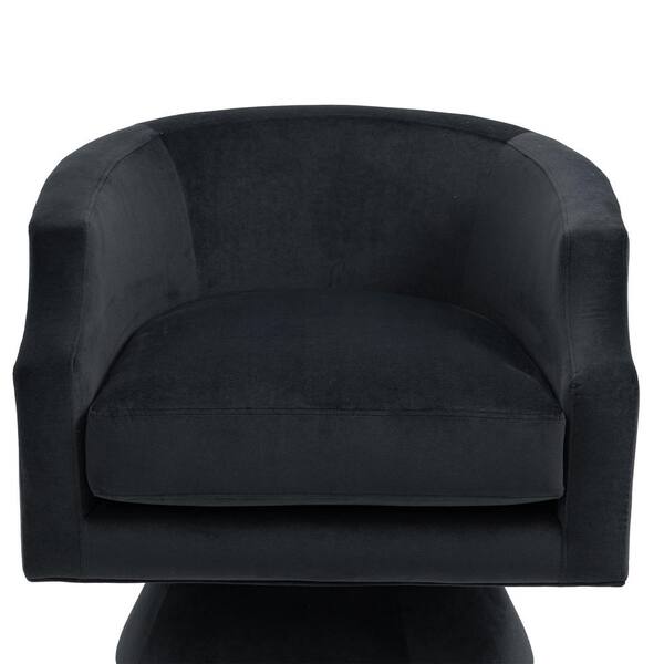 Black oversized swivel chair hot sale