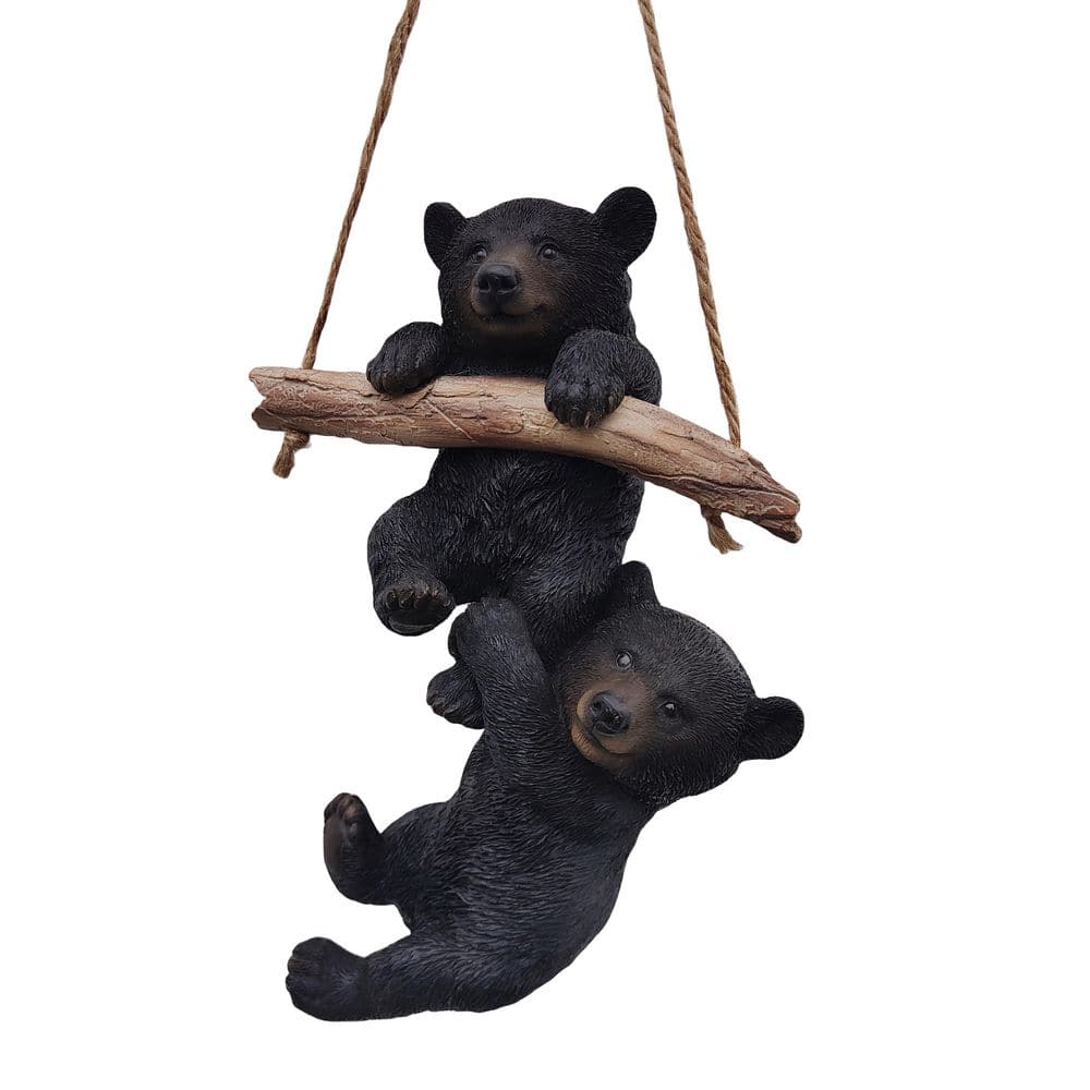 Hanging Bear Cubs Duet: Playful Black Polyresin Figurine Set price history on PriceWatchPro