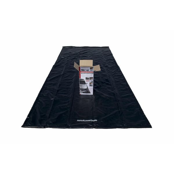 Unbranded AutoFloorGuard 7.75 ft. W x 18 ft. L Compact Size PVC Debris Garage Containment Mat
