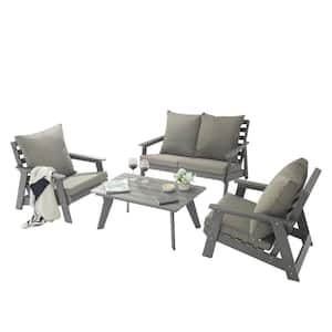 Outdoor garden furniture set with coffee table 4 pieces