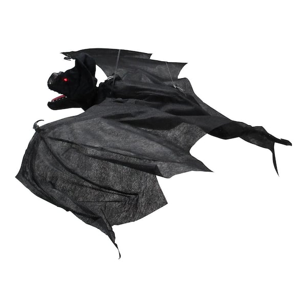 Northlight 33 in. Animated Spooky Hanging Bat Halloween Decoration ...