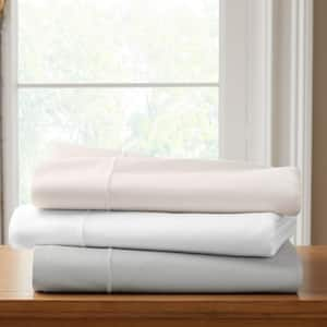 800-Thread Count Cotton 4-Piece King Sheet Set in White