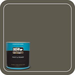 BEHR PREMIUM PLUS 8 oz. #780D-7 Wild Rice Flat Interior/Exterior Paint ...