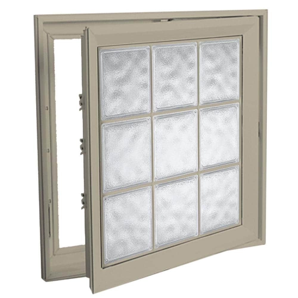 Hy-Lite 21 in. x 45 in. Right-Hand Acrylic Block Casement Vinyl Window ...