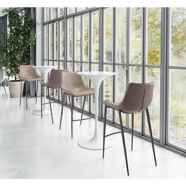 Magnus Bar Chair (Set of 2) Gray & Walnut
