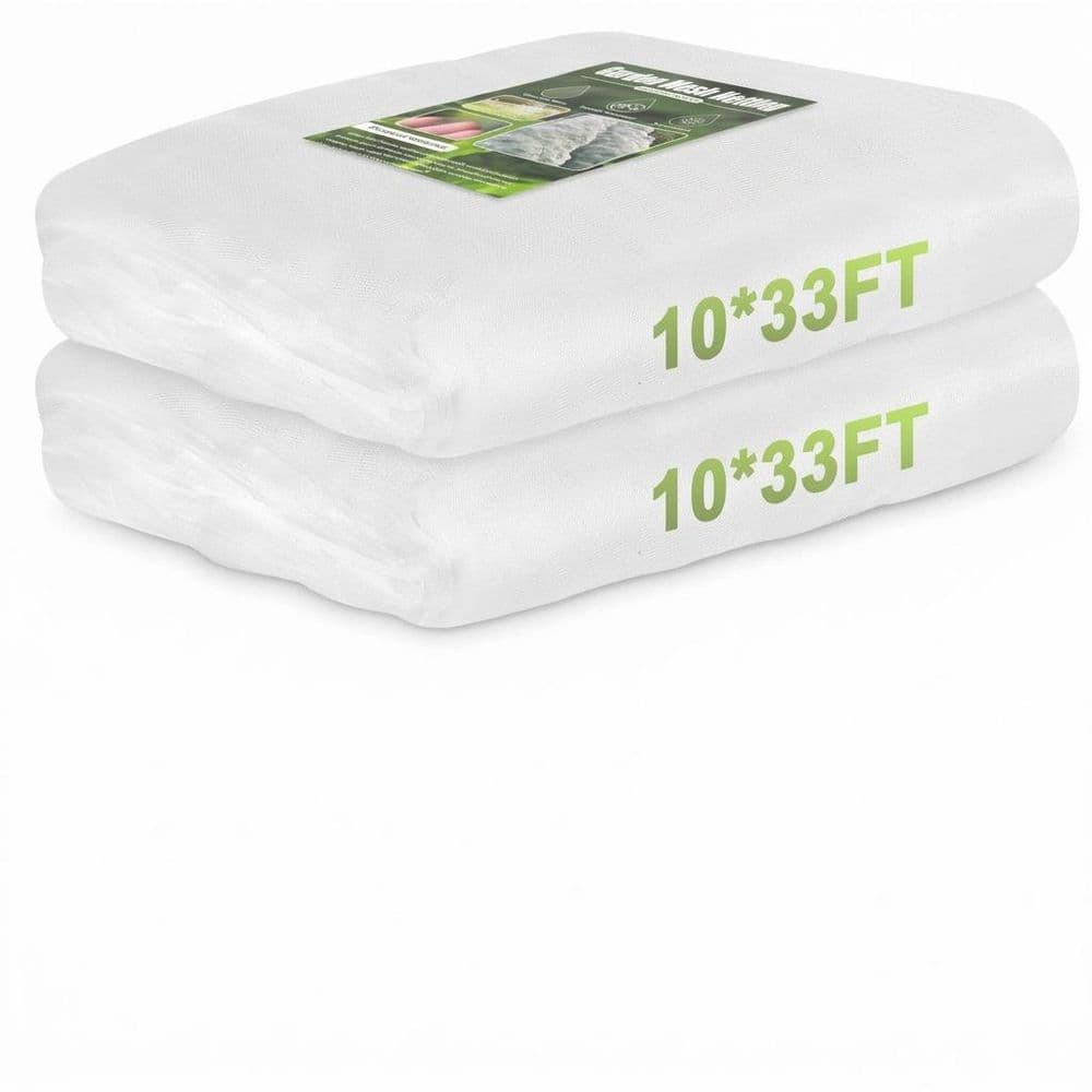 10x33Ft Insect Pest Barrier Netting Plants Cover for Garden Raised Bed and Greenhouse Protection (2-Pack) price history on PriceWatchPro