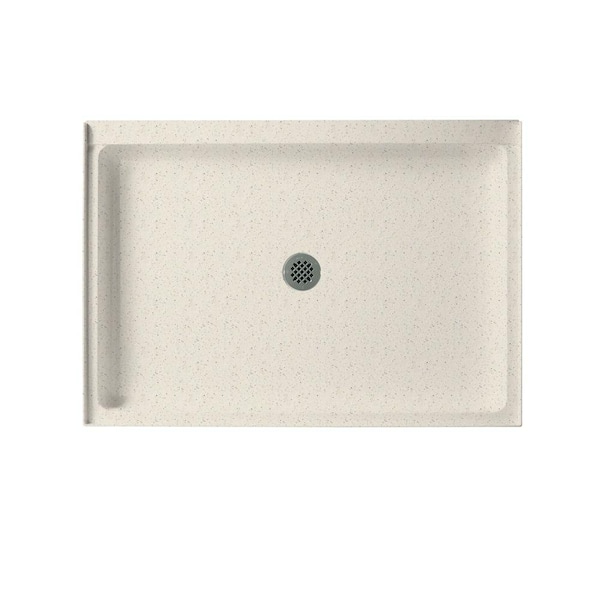 Swan 48 in. L x 34 in. W Alcove Shower Pan Base with Center Drain in Tahiti Matrix