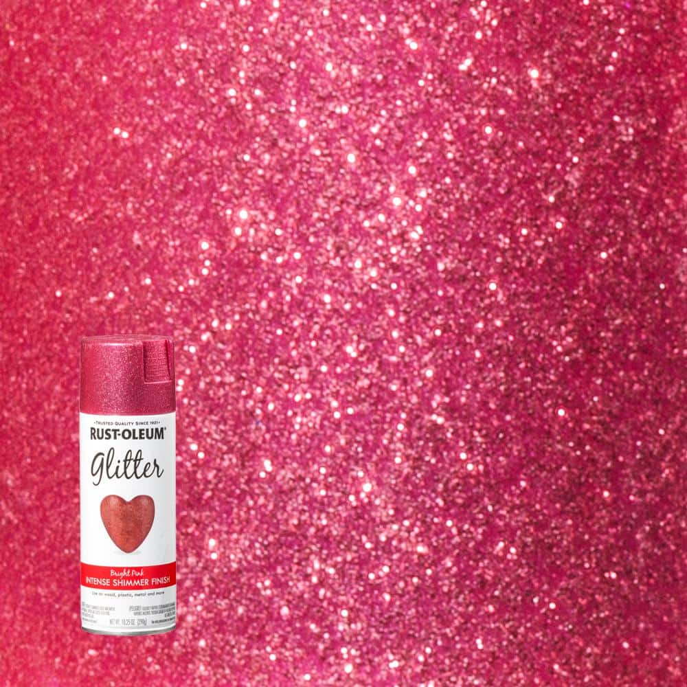 Rust-Oleum Specialty 10.25 oz. Bright Pink Glitter Spray Paint 301818 - The  Home Depot