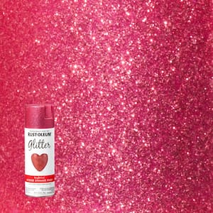 10.25 oz. Bright Pink Glitter Spray Paint (6-Pack)