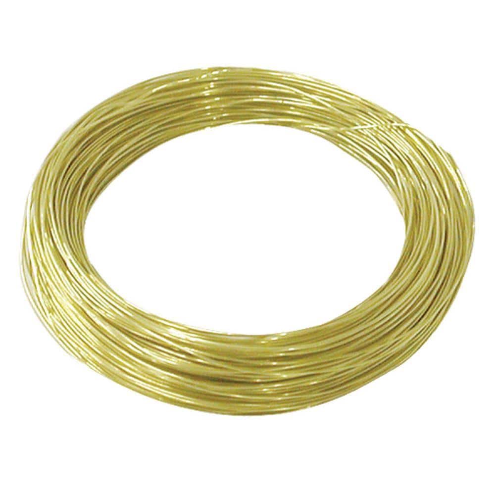 OOK 75 ft. 25 lb. 28-Gauge Brass Hobby Wire 50154 - The Home Depot