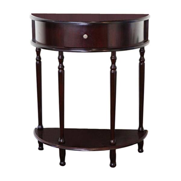 Homecraft Furniture Espresso Storage End Table H112 The Home Depot