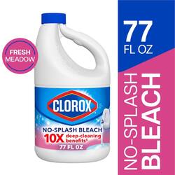 Clorox 77 fl. oz. No Splash Fresh Meadow Scent Concentrated Laundry Bleach Cleaner