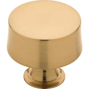 Drum 1-1/4 in. (32 mm) Champagne Bronze Round Cabinet Knob (10-Pack)
