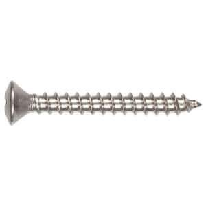 #10 1 in. Slotted Oval-Head Sheet Metal Screws (20-Pack)