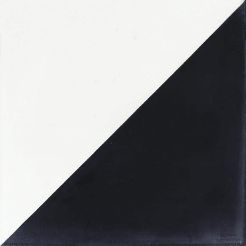 Man Overboard Black and White 8 in. x 8 in. Cement Handmade Tile Sample price history on PriceWatchPro