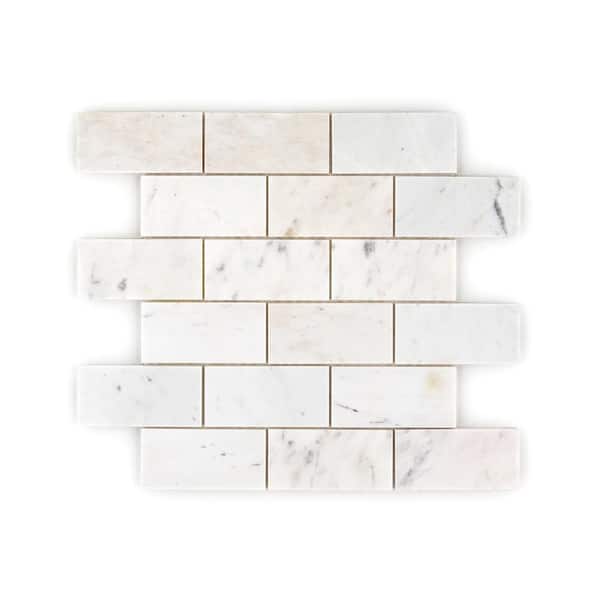 Jeffrey Court Cloudlet White 11.75 in. x 11.75 in. Hexagon Honed Marble Wall and Floor Mosaic Tile (14.37 sq. ft. /Case)