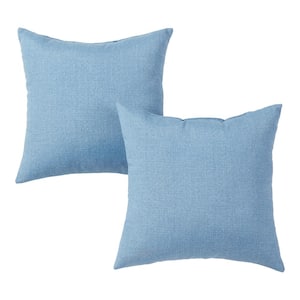 Denim Square Outdoor Throw Pillow (2-Pack)