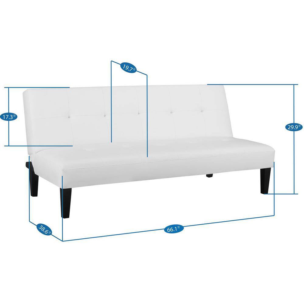 Buy Espresso Futon Sofa Bed, Faux Leather Futon Couch, Sofa Bed Couch