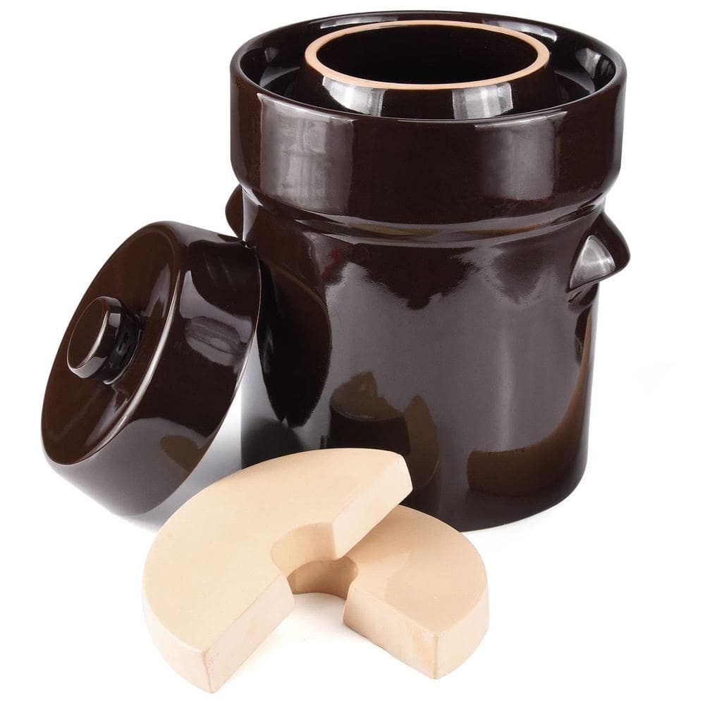 Polish Pottery Fermenting Pickling Crock Pot 3.6 liter / 3.8 quart
