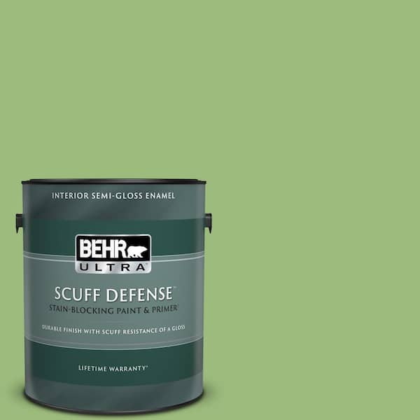 BEHR ULTRA 1 gal. #P380-5 Gleeful Extra Durable Semi-Gloss Enamel Interior Paint & Primer