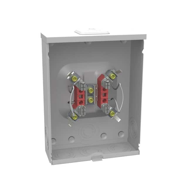 Milbank 200 Amp 4 Terminal Ringless Quad Ground Overhead/Underground Horn Bypass Meter Socket