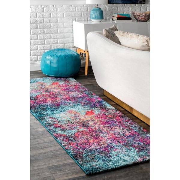 Reva Abstract Multi 3 ft. x 8 ft. Runner Rug