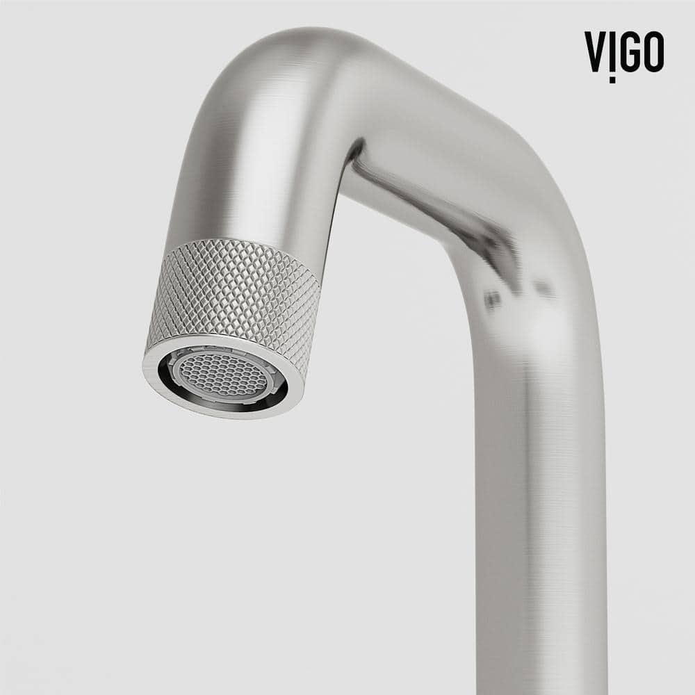 Cass Brushed Nickel Two-Handle Widespread Bathroom Faucet