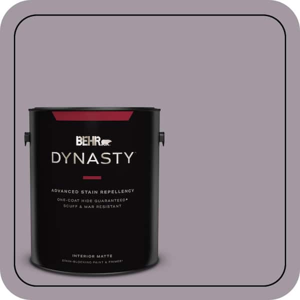 BEHR DYNASTY 1 gal. #N570-3 Art Nouveau Glass One-Coat Hide Matte Interior Stain-Blocking Paint & Primer