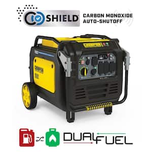 8500-Watt Electric Start Gasoline and Propane Powered Dual Fuel Inverter with CO Shield and Quiet Technology