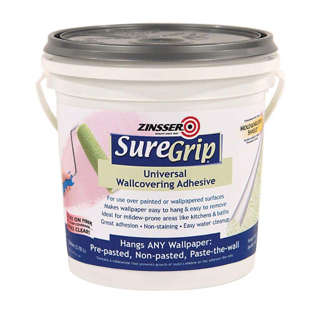 Zinsser SureGrip 1 gal. Universal Wallcovering & Border Adhesive (4-Pack)  2872 - The Home Depot
