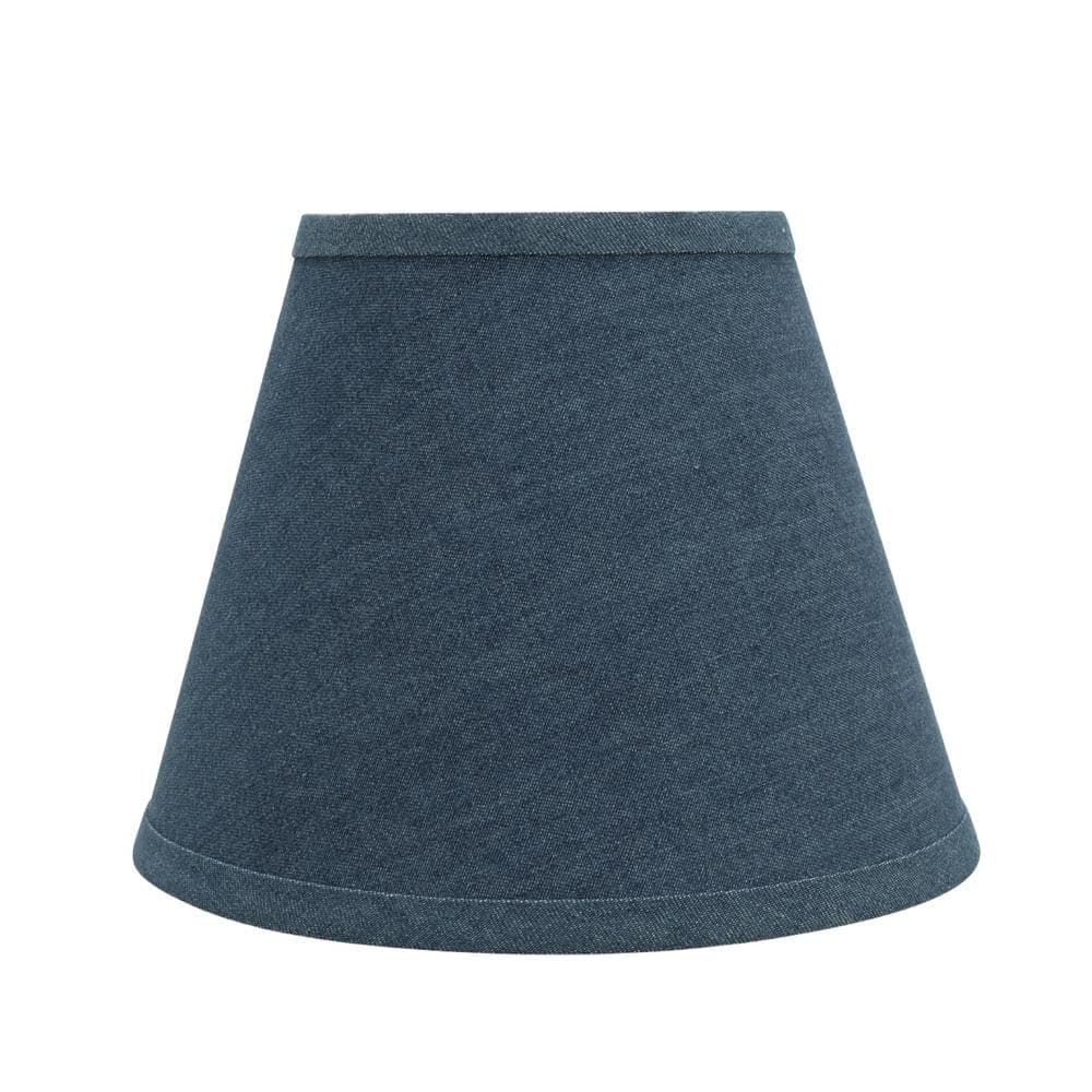 Denim Blue 9'' Empire Lamp Shade with Spider Attachment