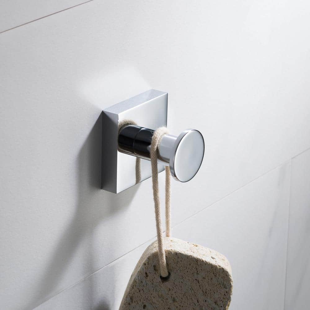 Ventus Chrome Wall Mounted Single Towel Hook