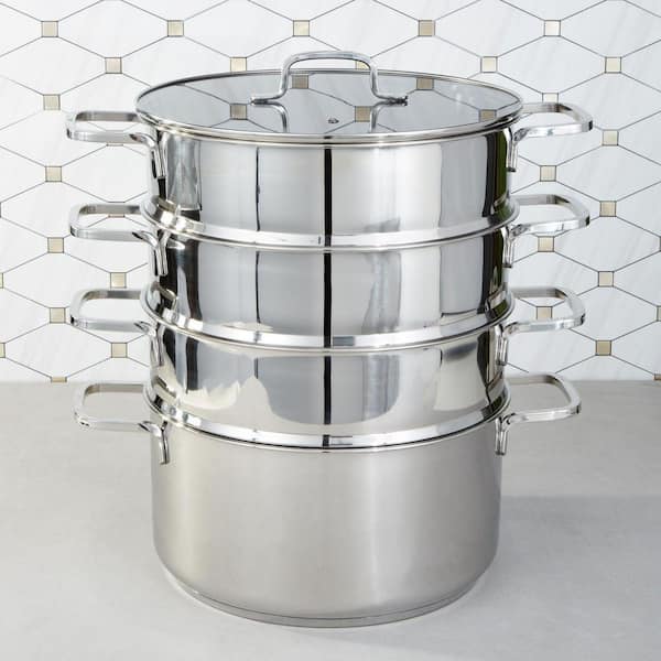 BergHOFF DiNA Helix 18/10 Stainless Steel 5pc Steamer Set, Recycled