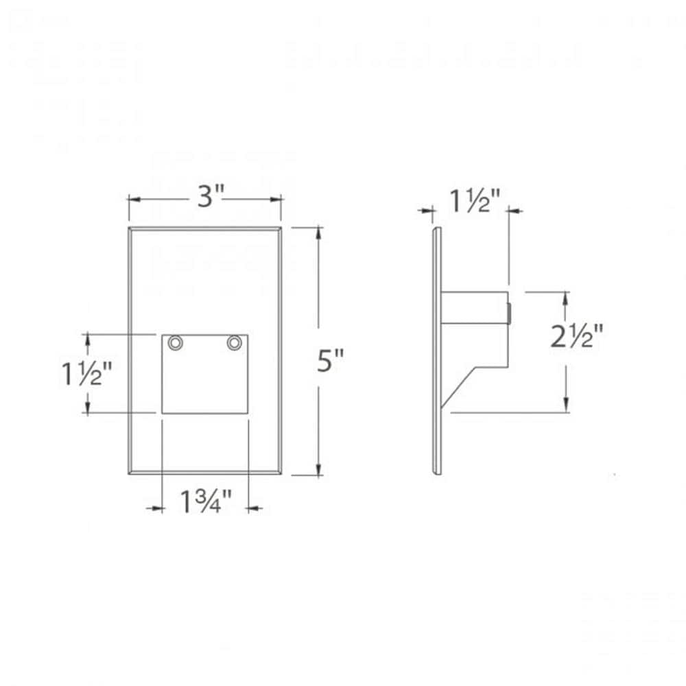 White Aluminum Dimmable LED Step and Wall Light