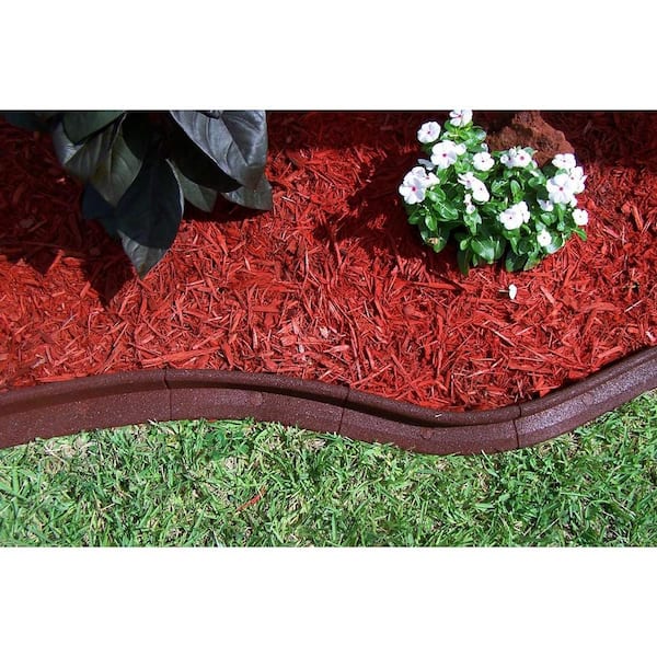 EcoBorder 4 ft. Red Rubber Landscape Edging (6-Pack)