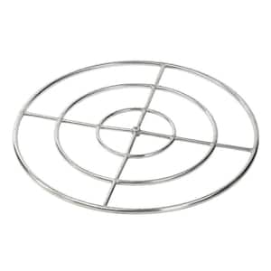 36 in. Triple-Ring 304. Stainless Steel Fire Pit Ring Burner, 3/4 in. Inlet