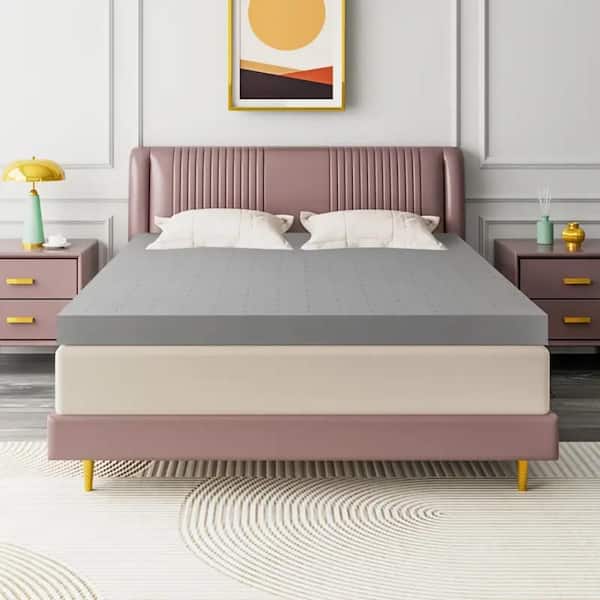 Full Soft Extra Firm Twin 2 in. Mattress Topper, High-Density Foam for Back Support and Pressure Relief