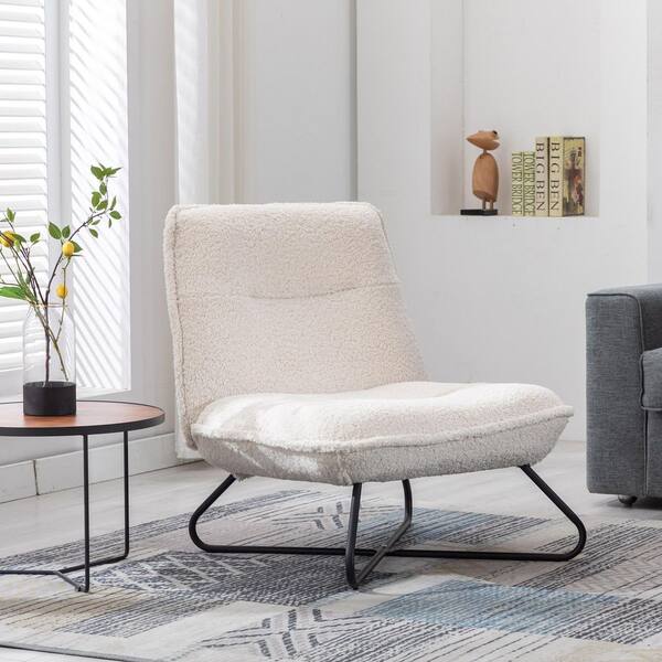 Cream slipper online chair