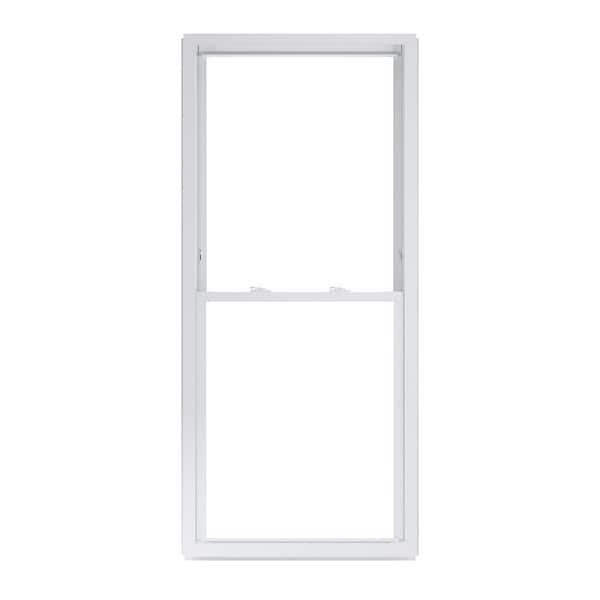 American Craftsman 31.75 in. x 69.25 in. 50 Series White Double Hung Low-E Argon Glass Vinyl Replacement Window, Screen Incl